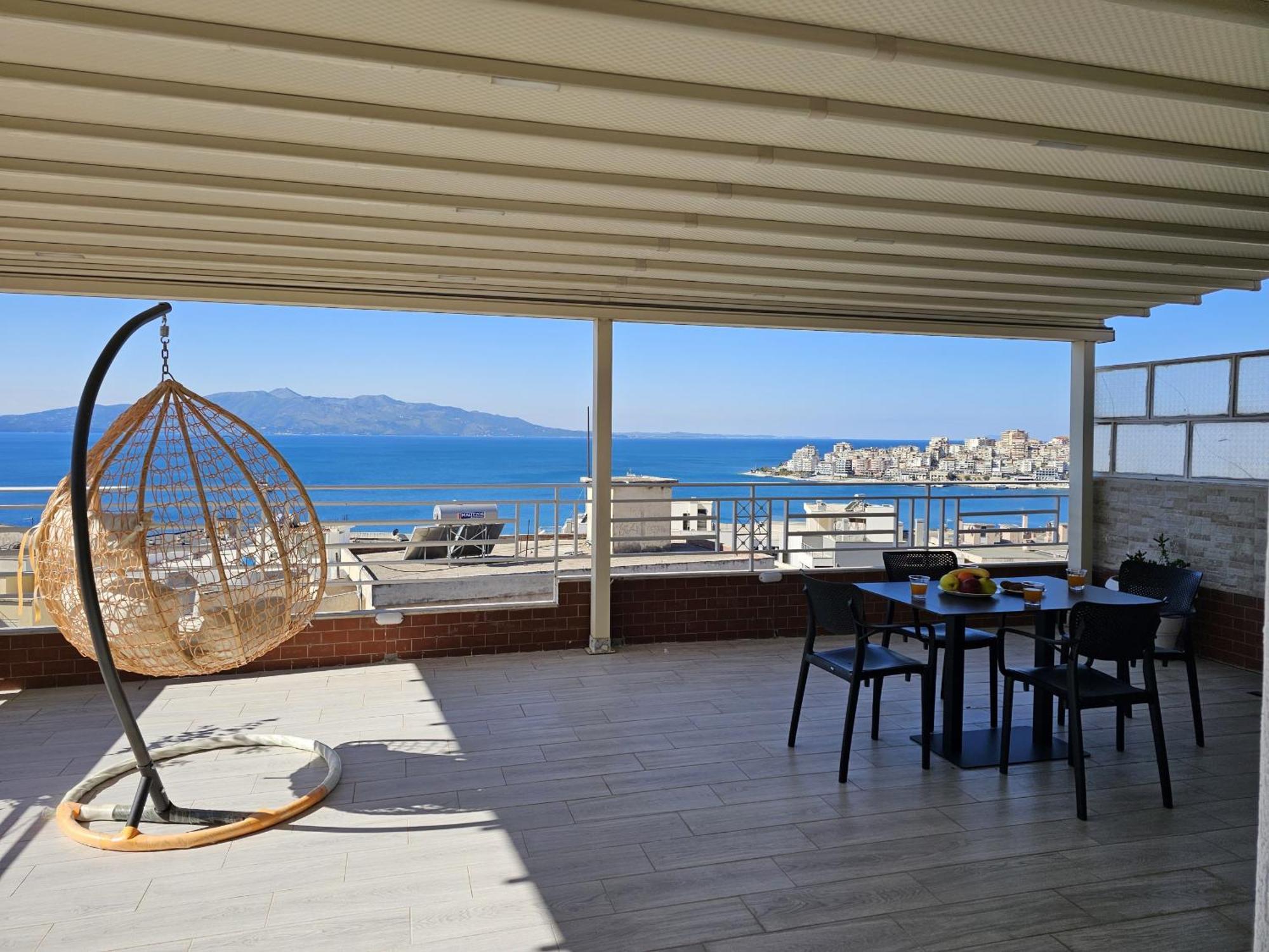 Deep Blue Rooftop - 111 Sarandë Exteriör bild